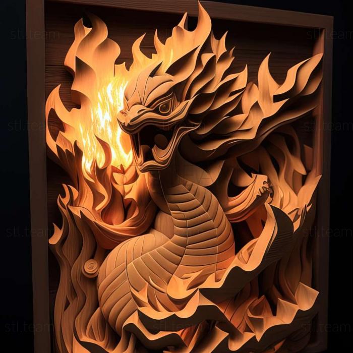 3D модель The Flame Pokmon athon Великая гонка огненных покмонов (STL)